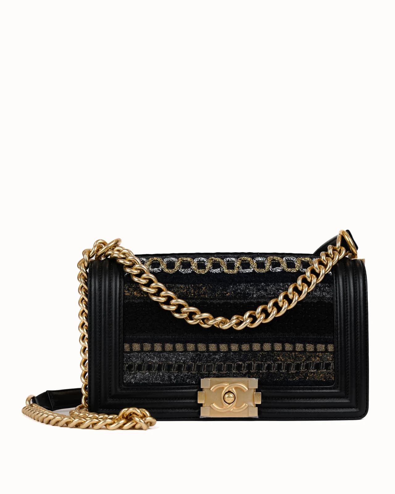 Chanel Boy Bag (Medium) Gold Hardware — photo 1