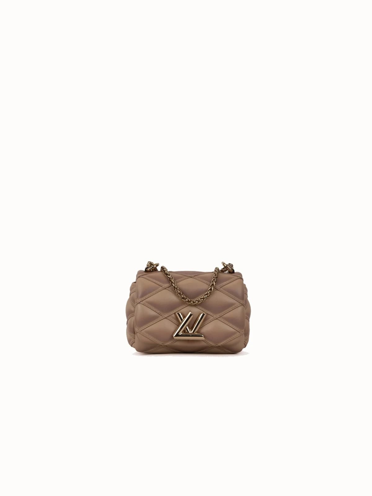 Louis Vuitton Pico GO-14 in beige lambskin leather with malletage quilting