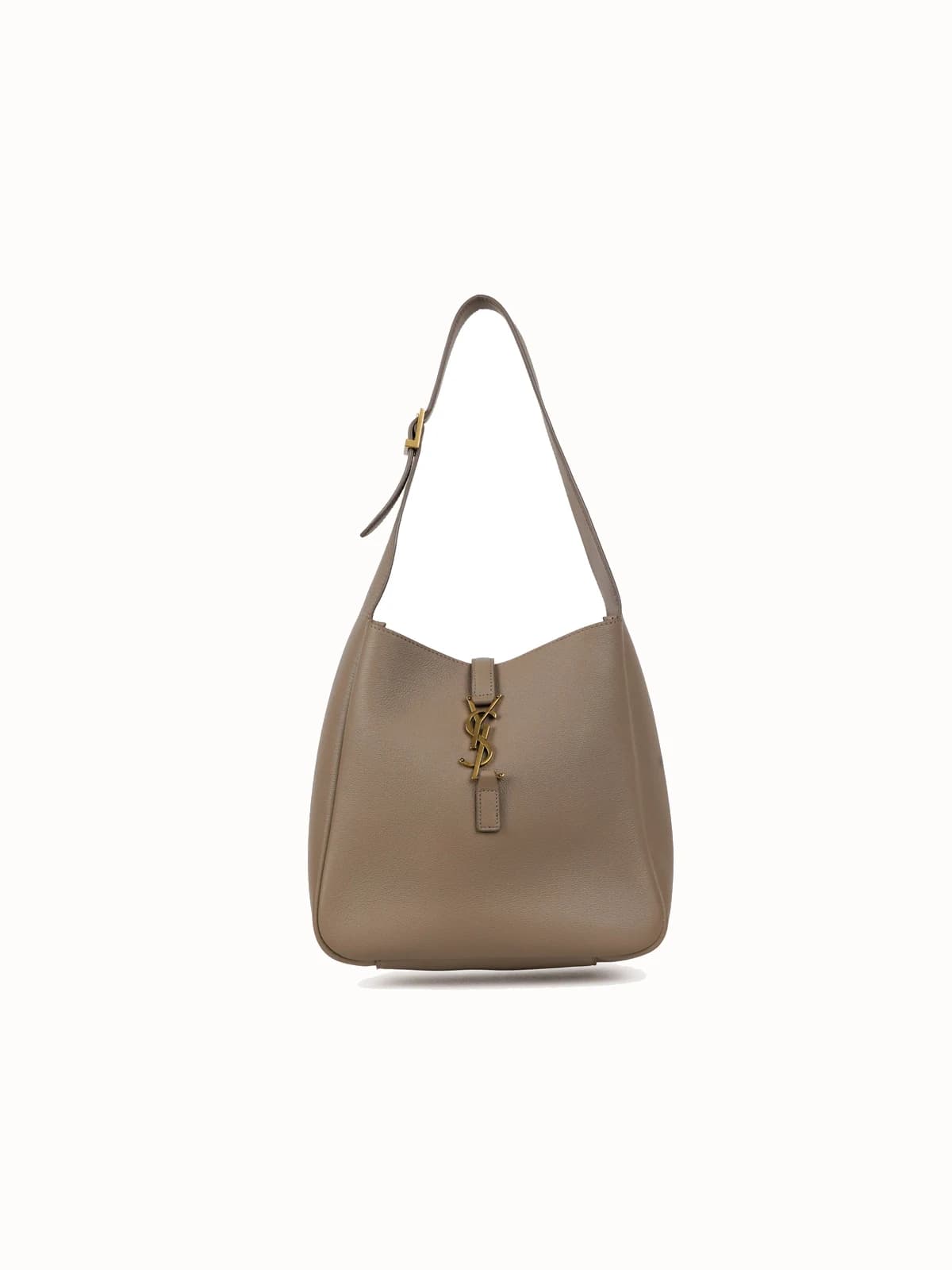 Saint Laurent Le 5 À 7 Small in taupe leather